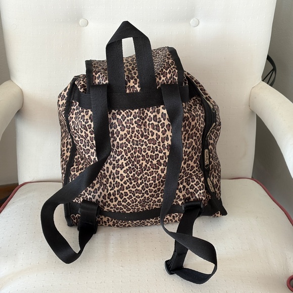 LeSportSac Vintage Leopard Print Backpack & Cosmetic storage Bag - NWOT Unused main image 10